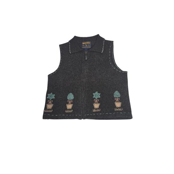 WOOLRICH Homestead Collection Wool Lambs wool Vest small - Picture 1 of 4